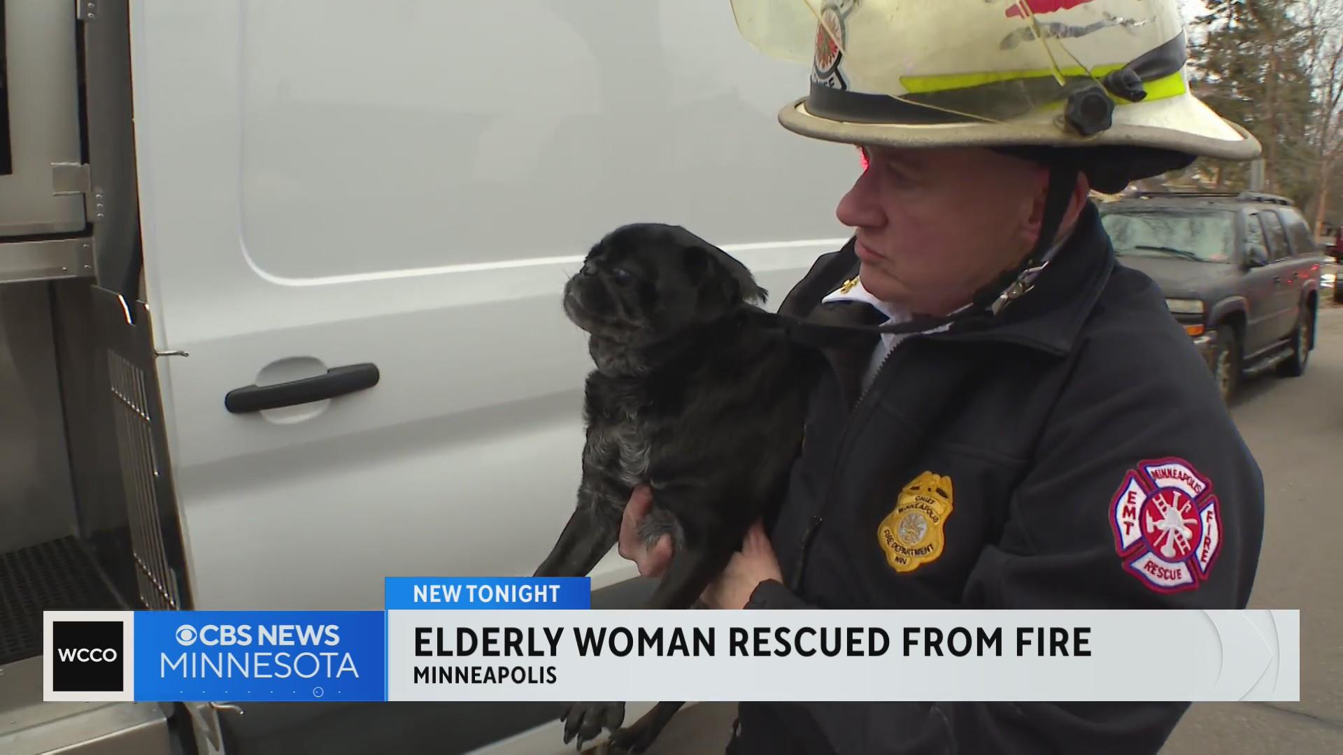 Woman in her 80s, 2 dogs rescued from Minneapolis house fire - CBS ...