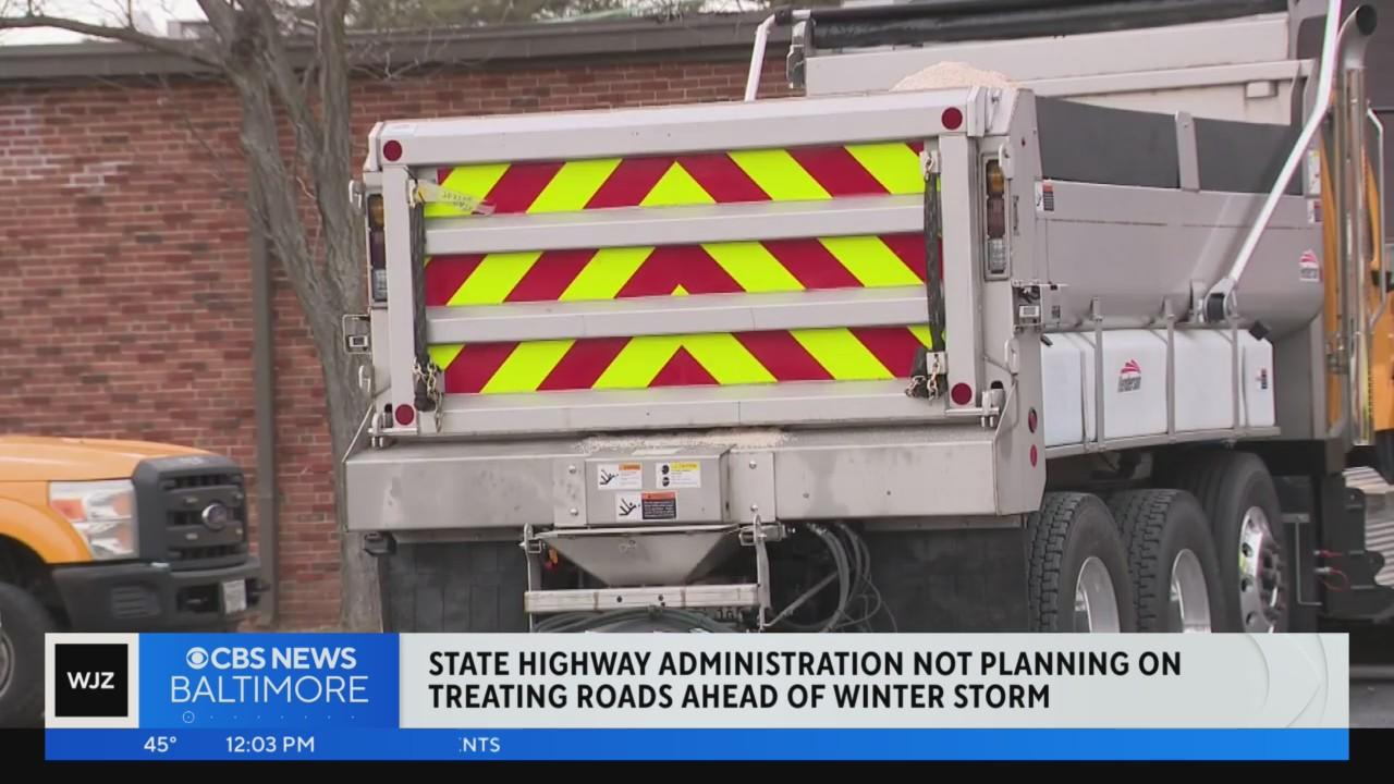 Maryland State Highway crews preparing equipment ahead of weekend storm ...