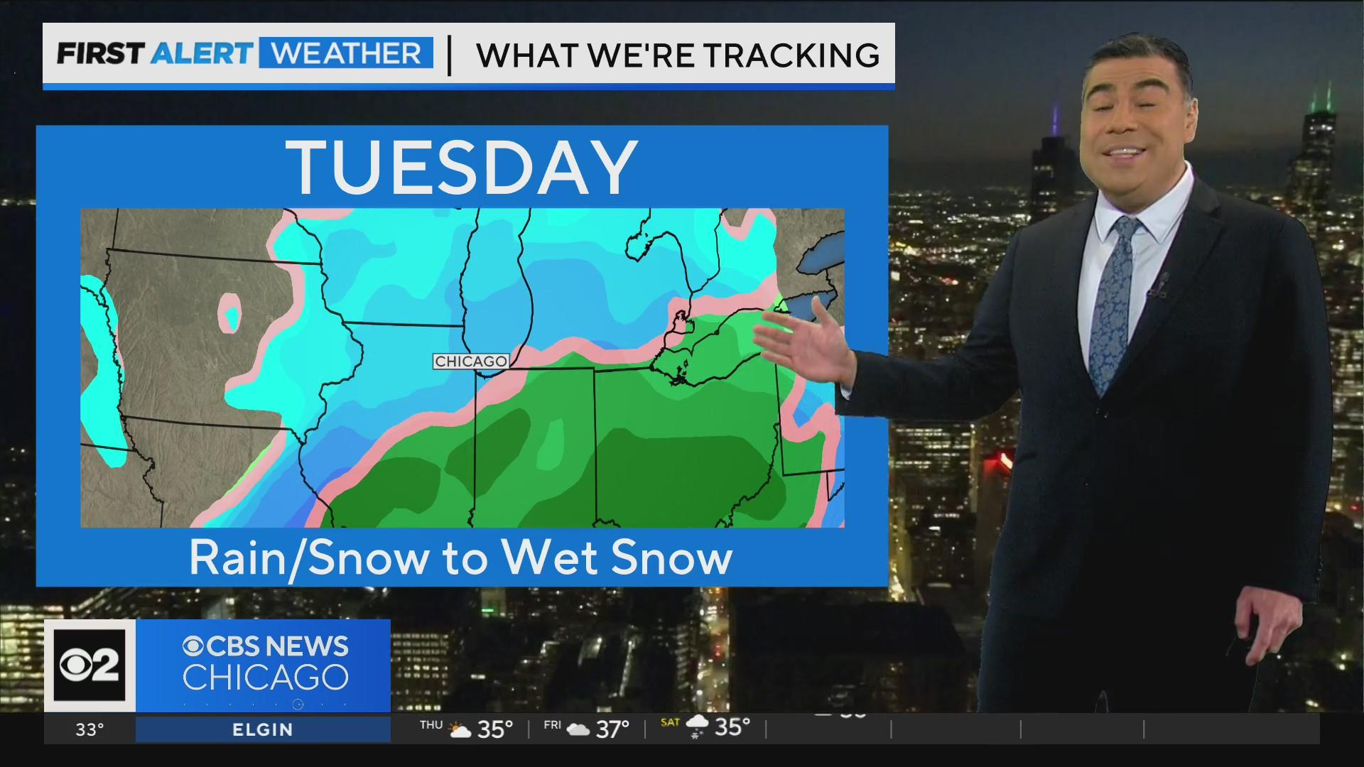Chicago First Alert Weather: Snowfall coming soon - CBS Chicago