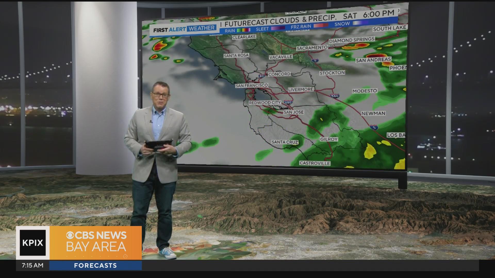 Light rain expected alongside dip in temperatures for part of Bay Area ...