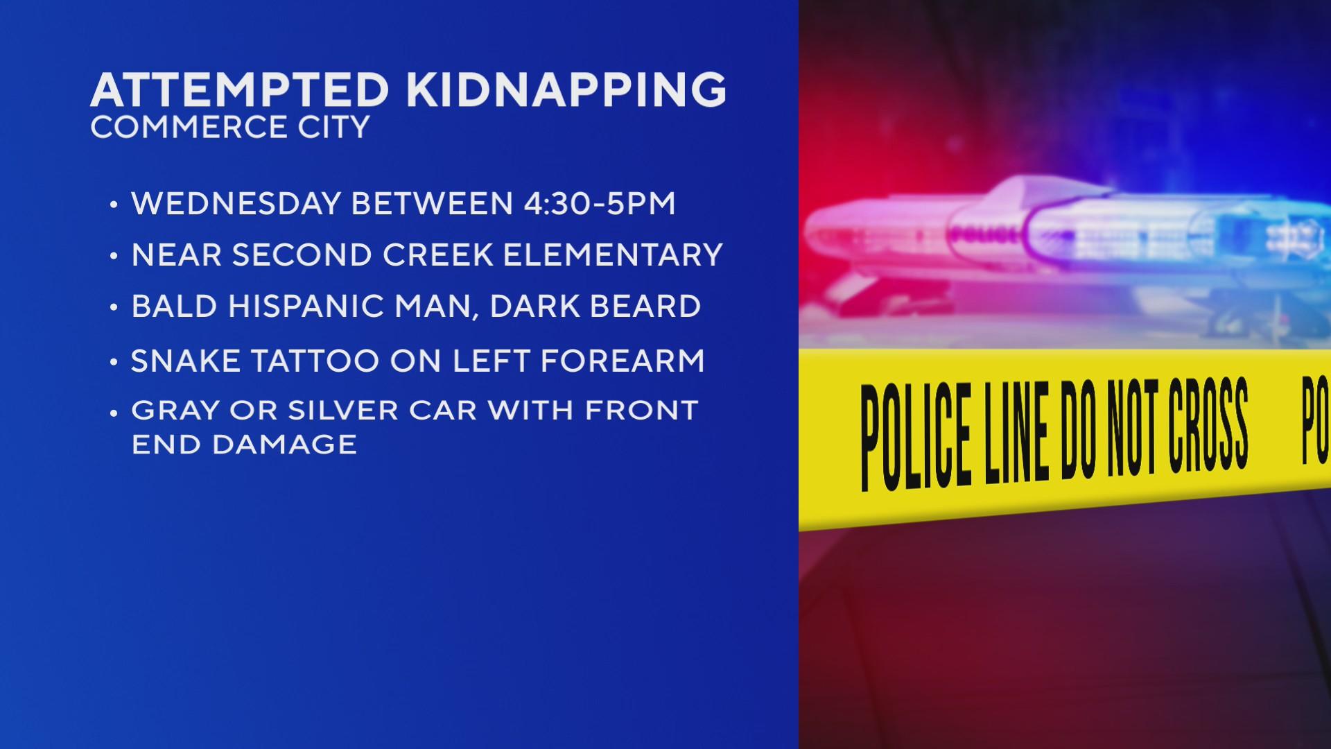 Commerce City police search for suspect accused of trying to kidnap ...