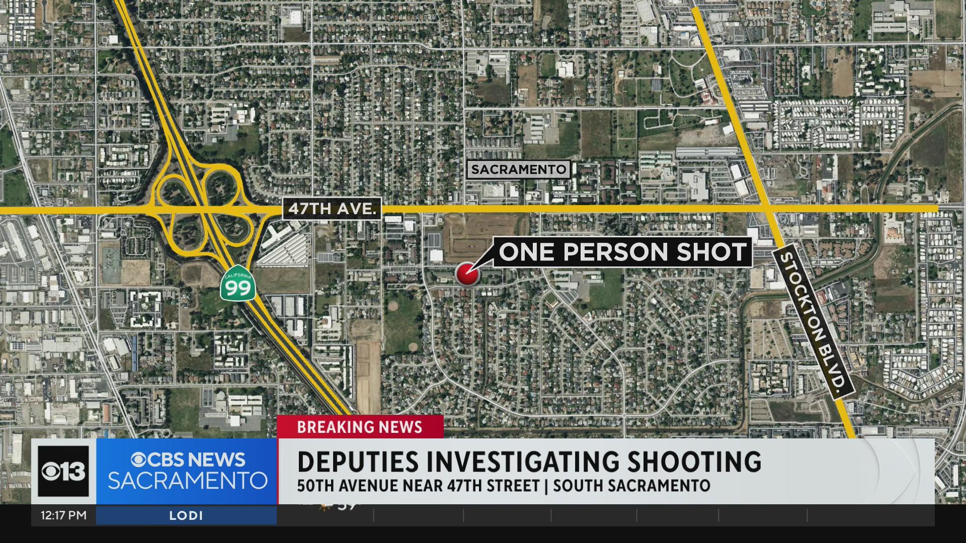 One hurt in south Sacramento shooting on 50th Avenue - CBS Sacramento