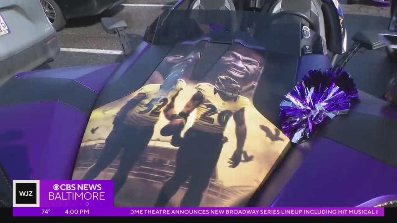 Ravens Caravan gets the flock pumped up for the big game - CBS Baltimore