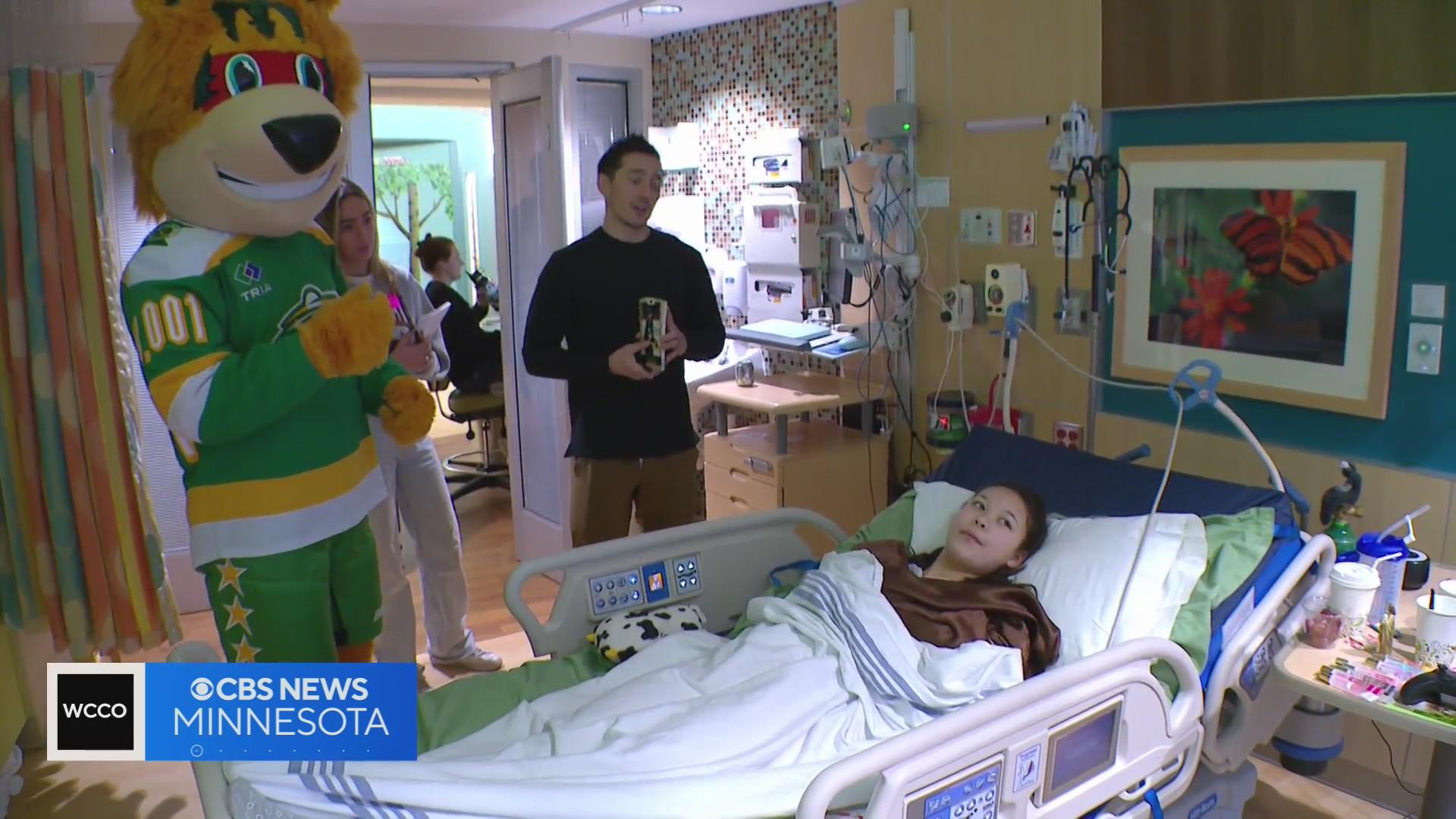 Wild defensemen Jared Spurgeon visits St. Paul's Gillette Children's ...
