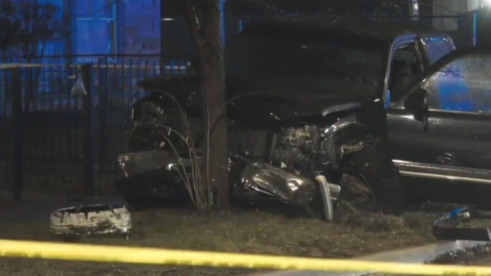 Person found shot to death after car strikes fence, tree in Englewood ...