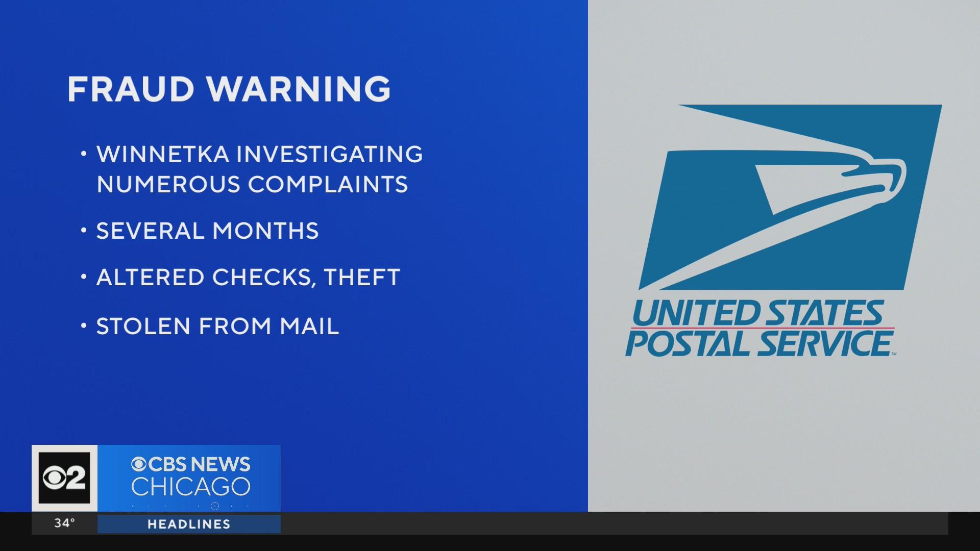 Police in Winnetka issue warning about check-washing schemes - CBS Chicago