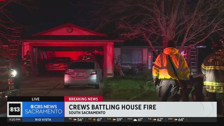 1 person found dead as crews battle south Sacramento house fire - CBS ...