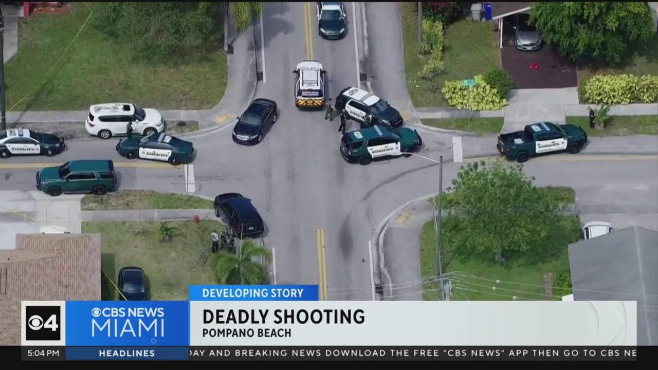 Pompano Beach fatal shooting under investigation, 1 in custody - CBS Miami