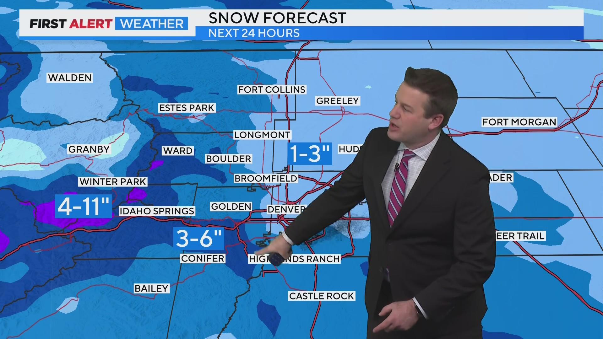 Heavy snow possible in Colorado's mountains, things could get slick for ...