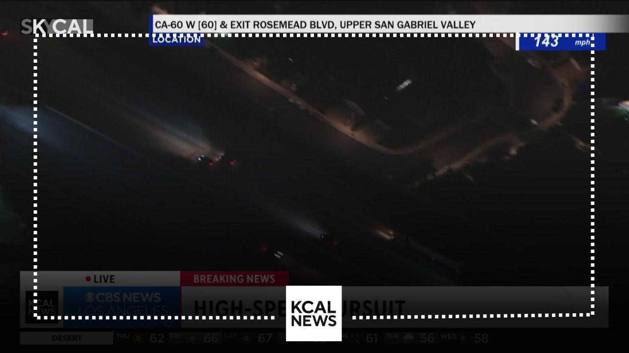 Corvette going over 140 mph weaves through traffic during pursuit - CBS ...