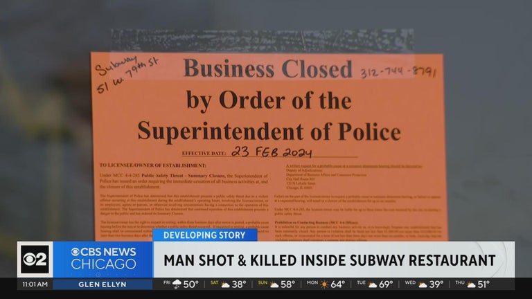 Man shot and killed inside Subway restaurant on Chicago's South Side ...