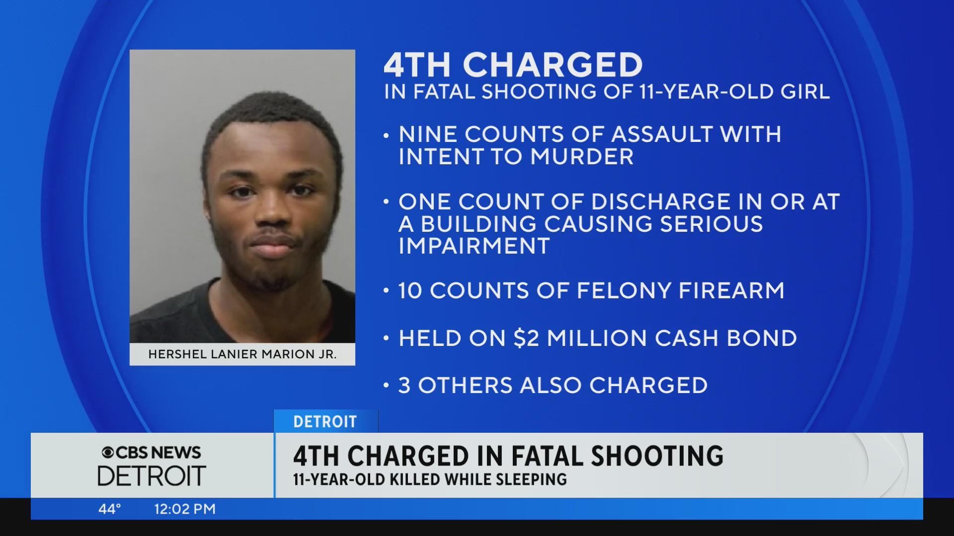 Fourth man charged in shooting of sleeping 11-year-old Detroit girl ...