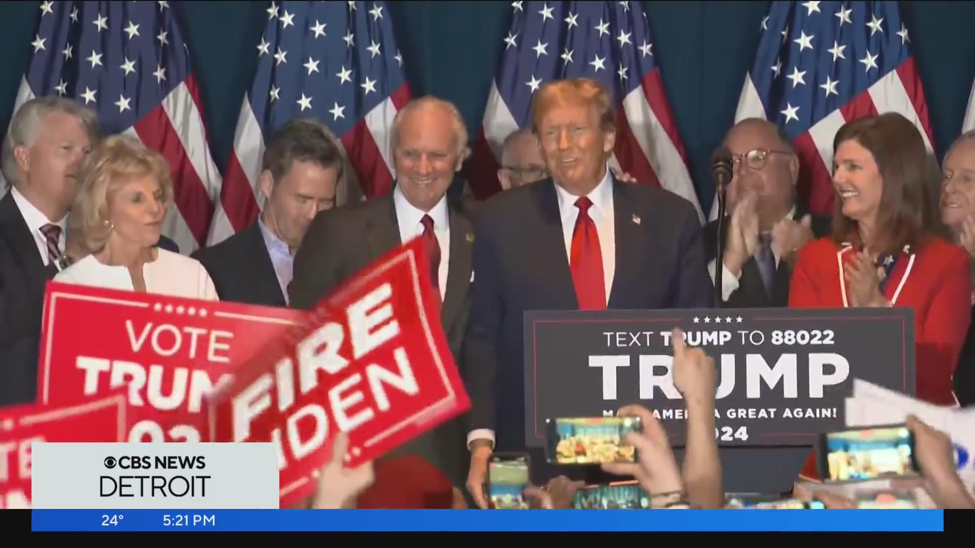 Donald Trump wins Michigan presidential primary, Kristina Karamo ...