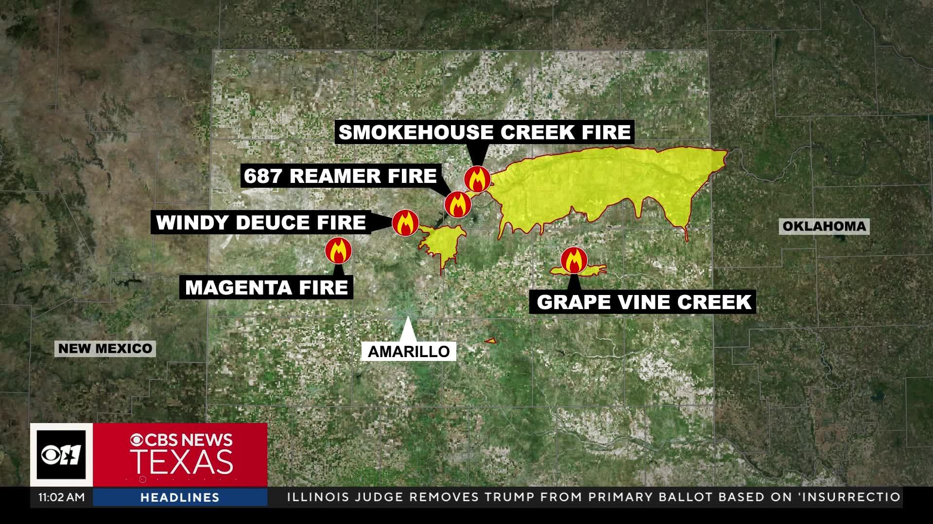 2nd person dies as wildfires sweep across Texas Panhandle - CBS Texas
