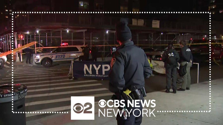 Pedestrian struck, killed by MTA bus in Manhattan, police say - CBS New ...