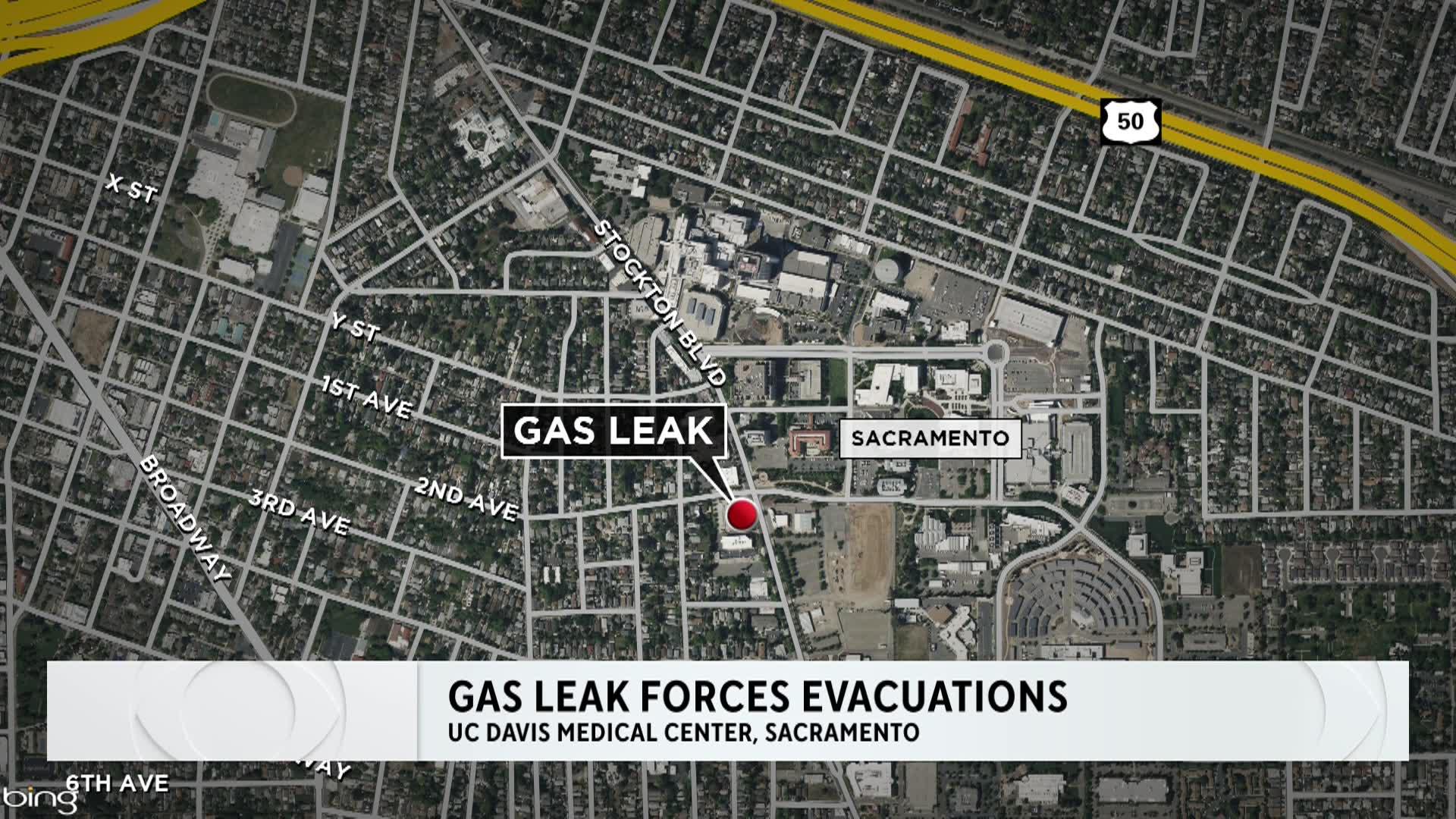 Gas leak forces evacuations near UC Davis Medical Center in Sacramento ...