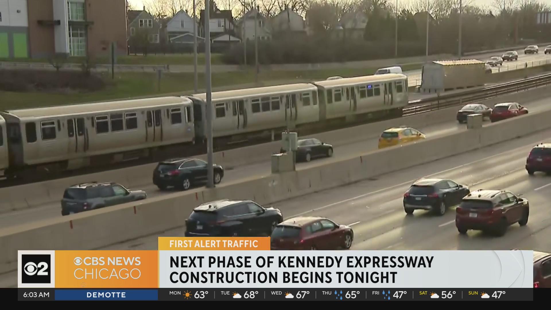 Kennedy Expressway construction moves to second phase; express lanes to ...