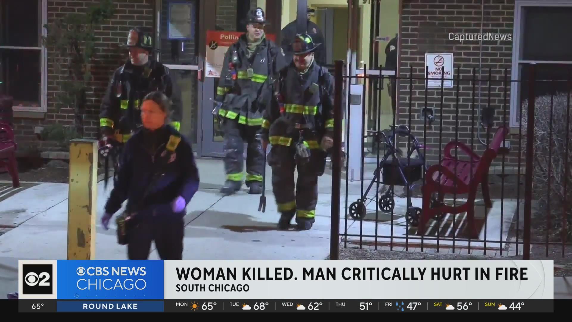 Woman dead, man critically injured after apartment fire on Chicago's ...