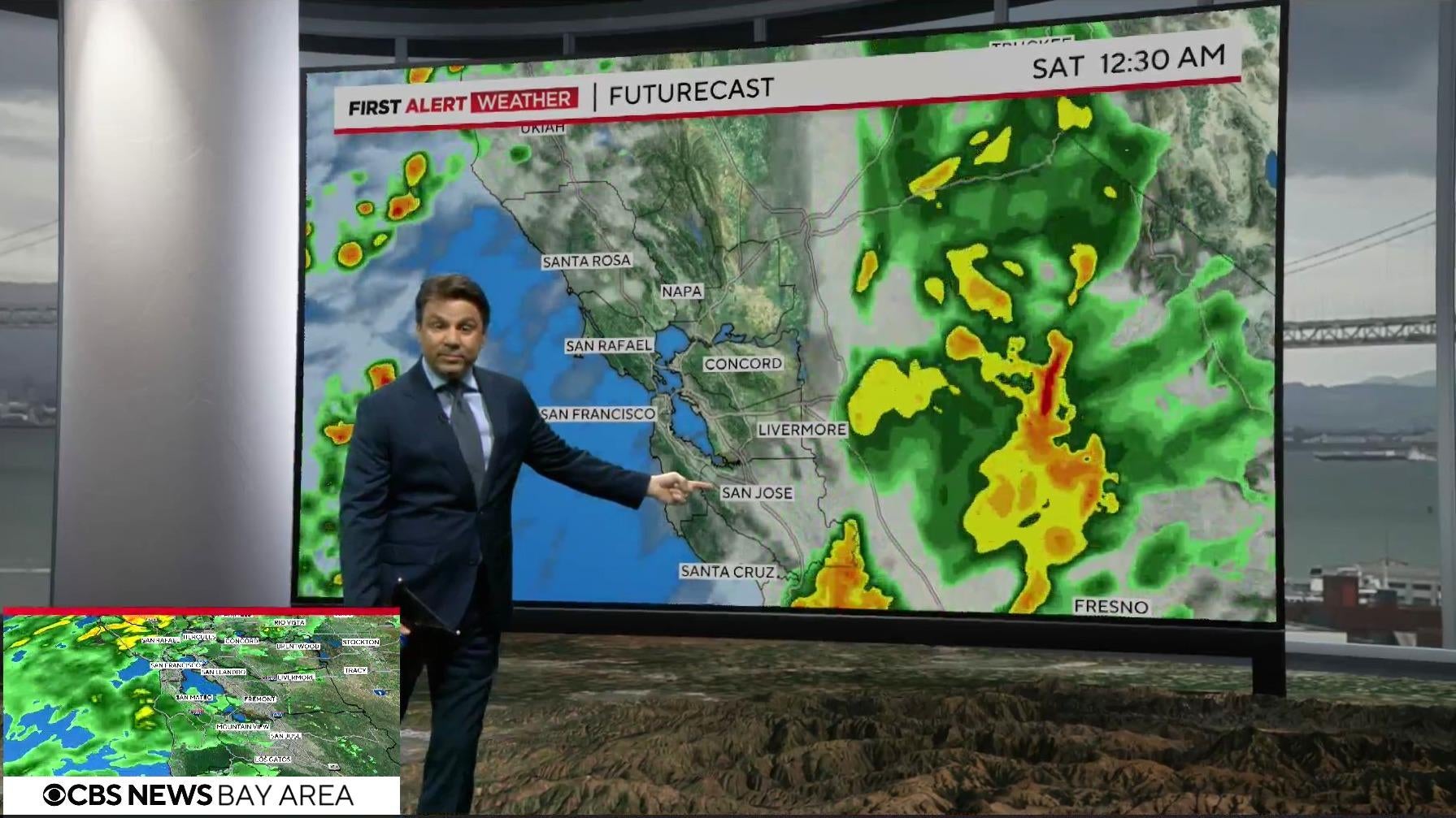 Rain arrives in San Francisco Bay Area to start a wet weekend - CBS San ...