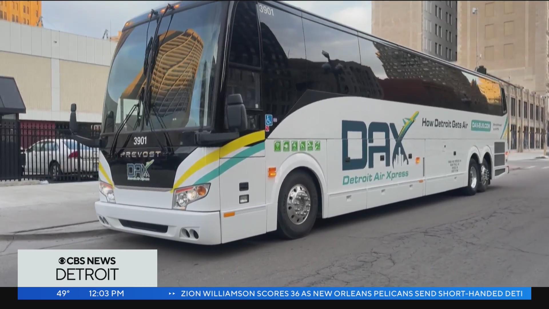 New bus route begins for service from downtown Detroit to Detroit Metro ...