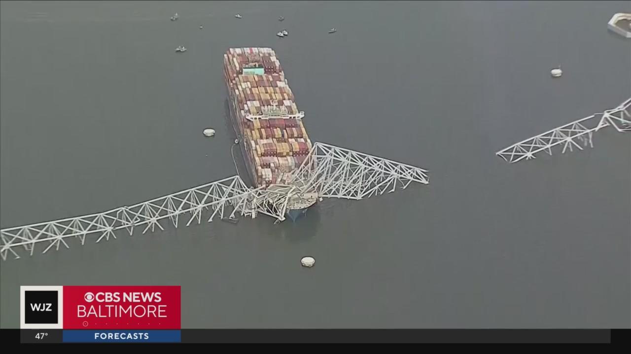 Two bodies recovered from vehicle underwater at Francis Scott Key Bridge collapse site