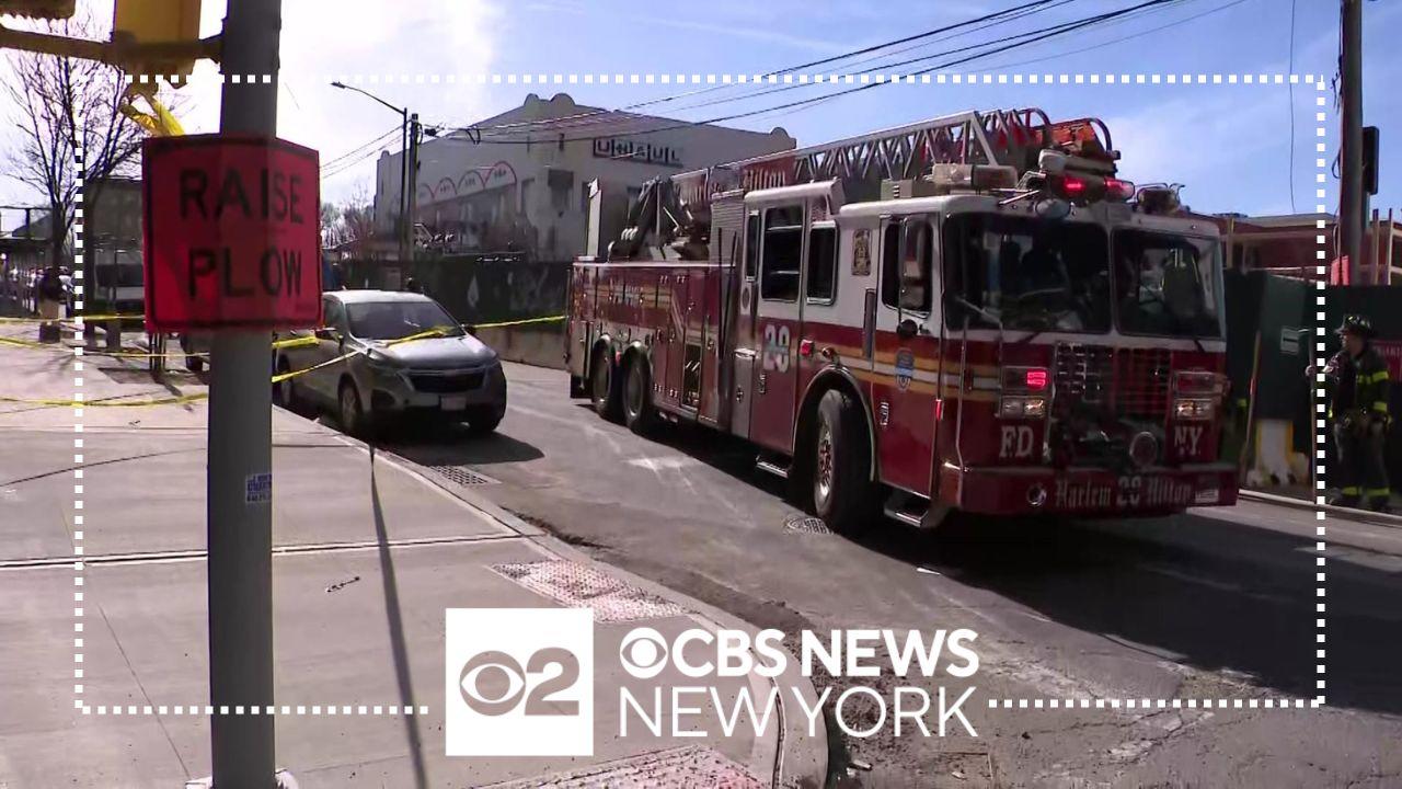 Gas main ruptures in Bronx, 2 buildings evacuated - CBS New York
