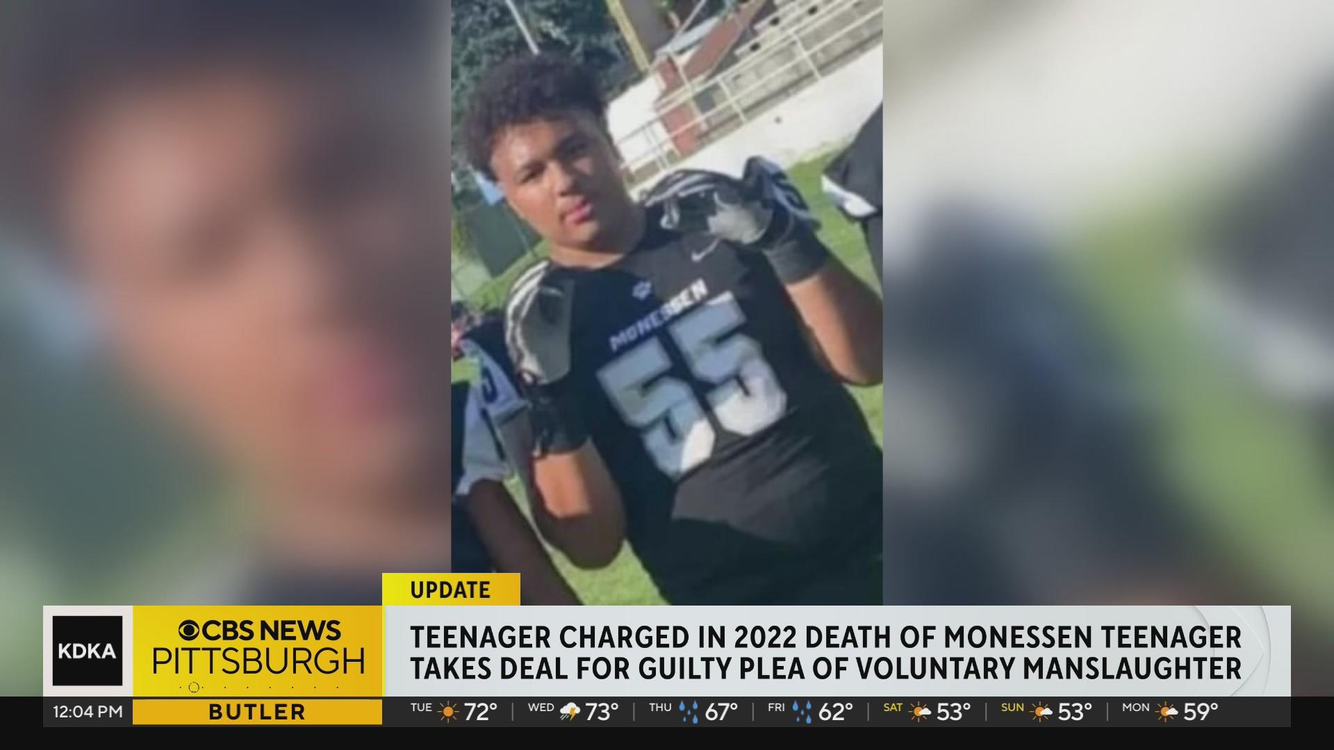 Teenager charged with killing Monessen football player takes plea deal ...