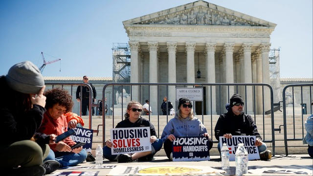 Supreme Court grapples with anti-camping ordinances aimed at homeless