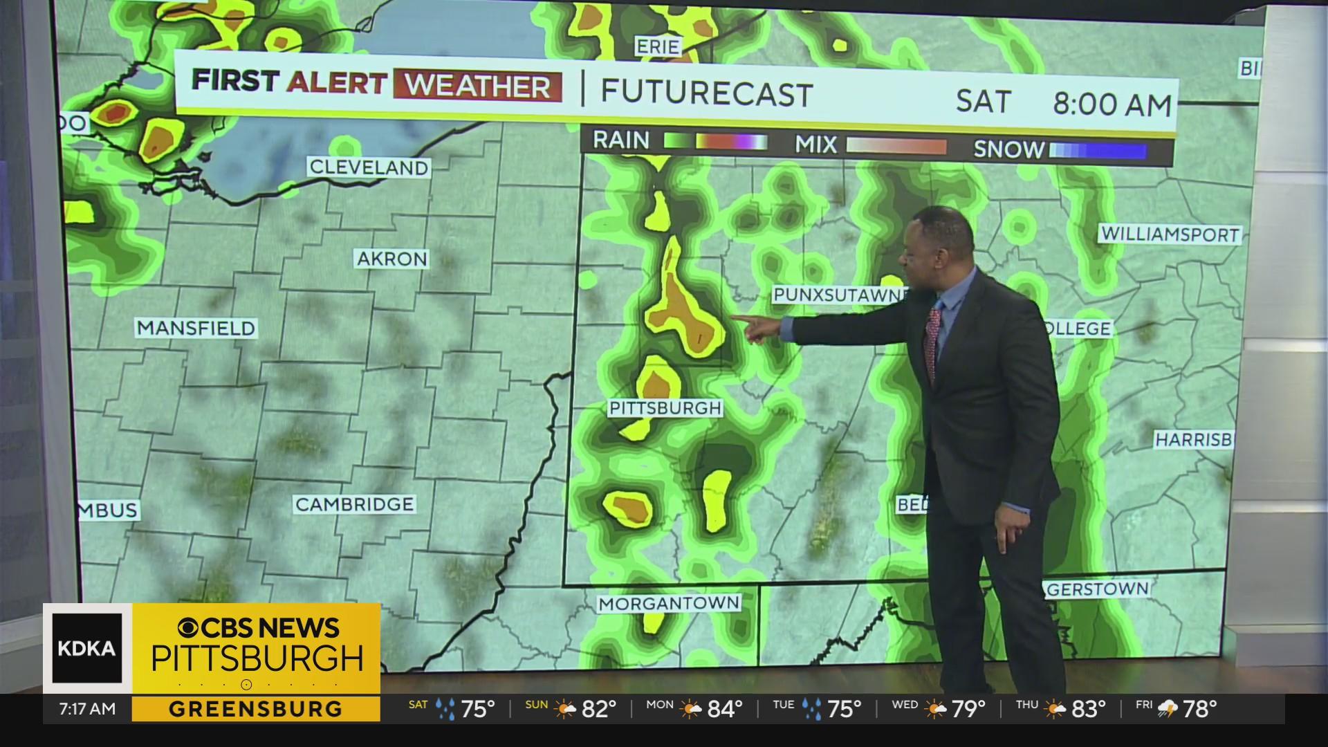 Temperatures in Pittsburgh surge to near 80 degrees on Saturday ...