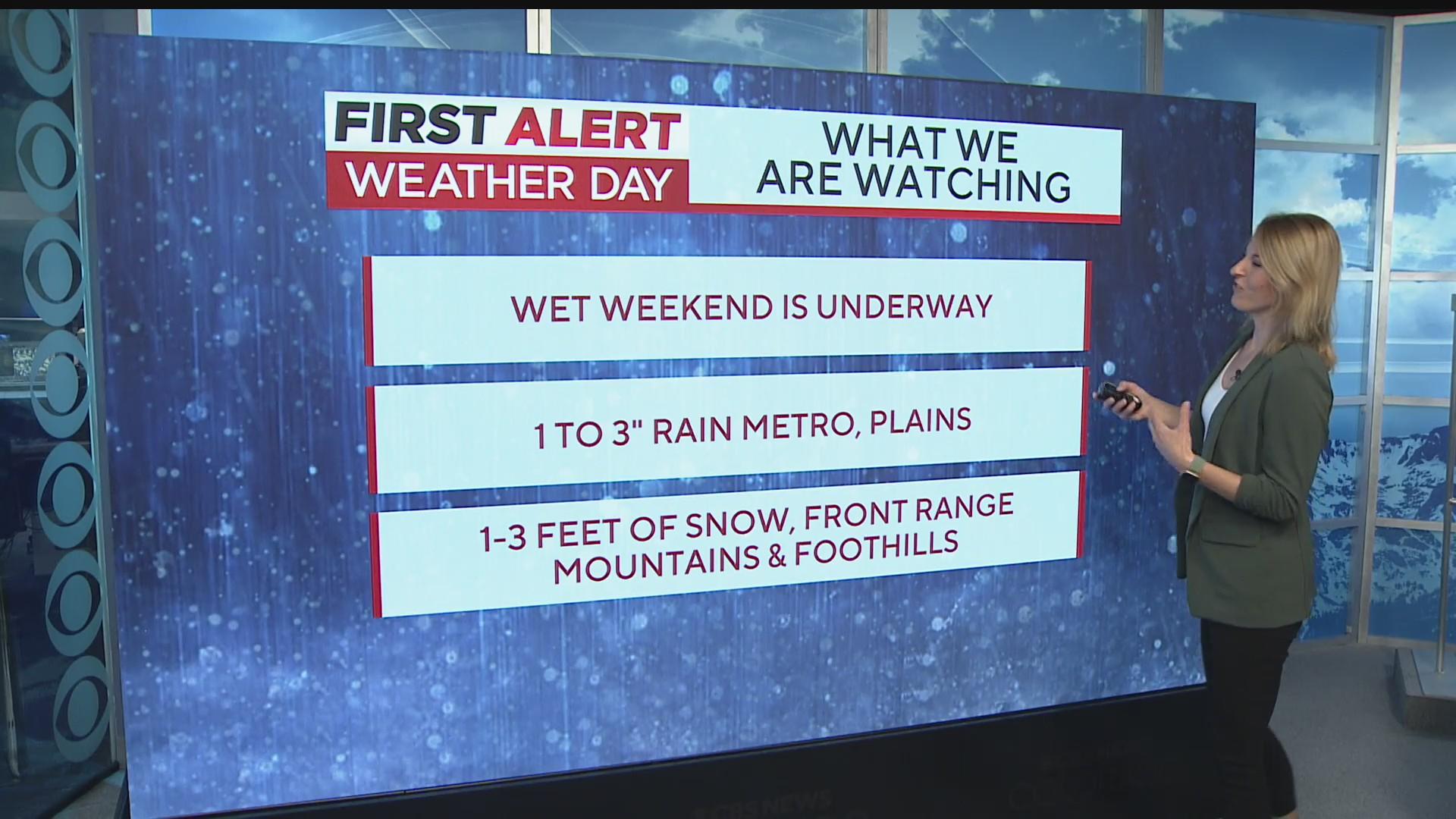 Powerful Colorado storm quickly changes rain to snow - CBS Colorado