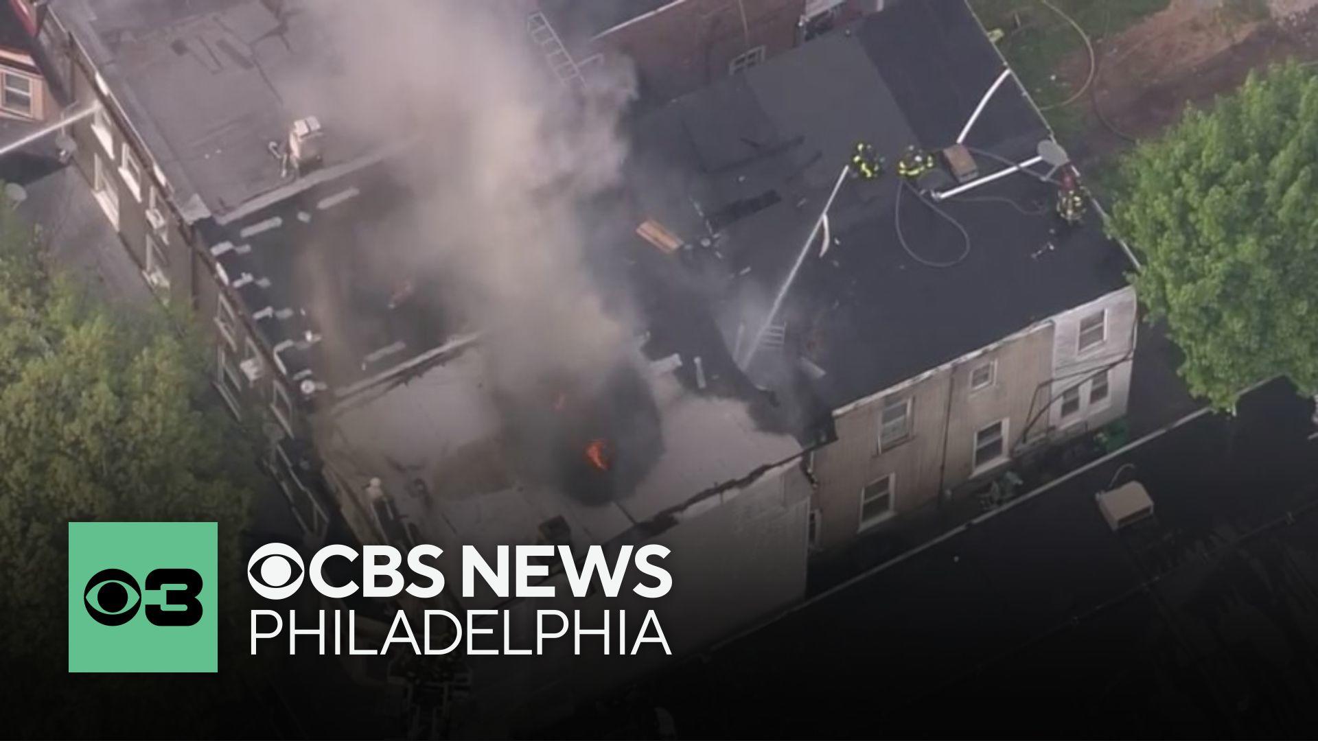 Multiple rowhomes on fire in Allentown, Pennsylvania - CBS Philadelphia