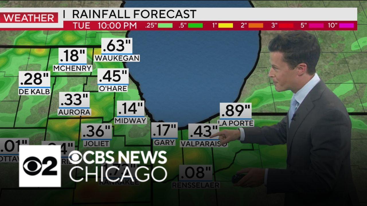 Afternoon showers, storms on Monday in Chicago - CBS Chicago