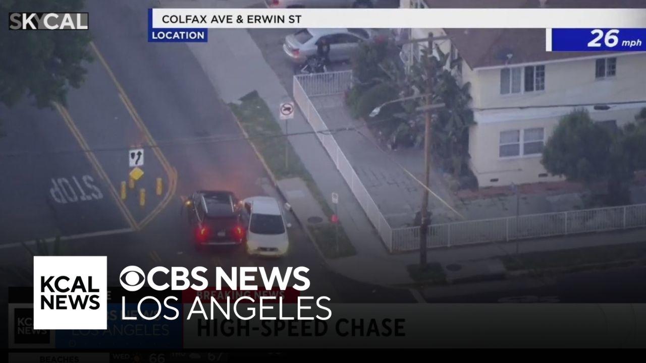 Pursuit suspect crashes into innocent driver after high-speed chase ...