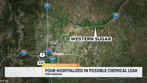 1 dead, 4 injured after possible chemical leak at sugar plant in