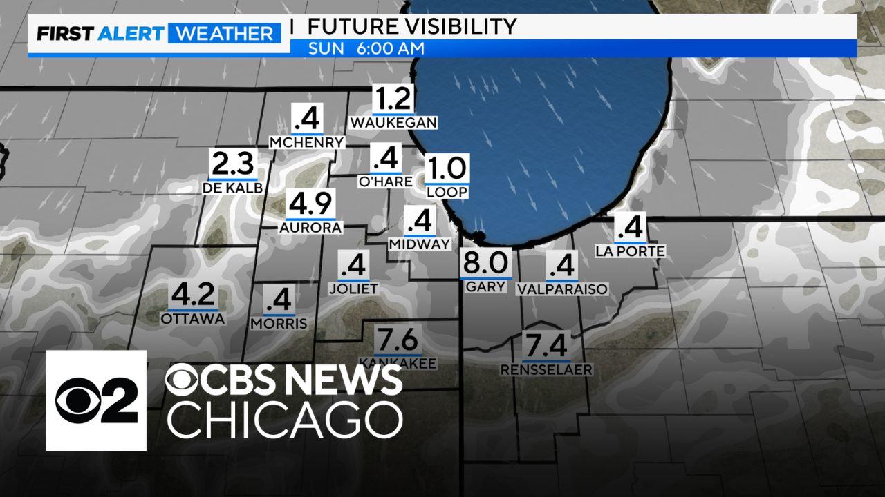 Showers, patchy fog overnight in Chicago - CBS Chicago