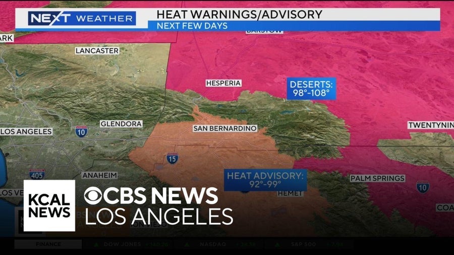 Heat warning issued for desert areas in Southern California - CBS Los ...