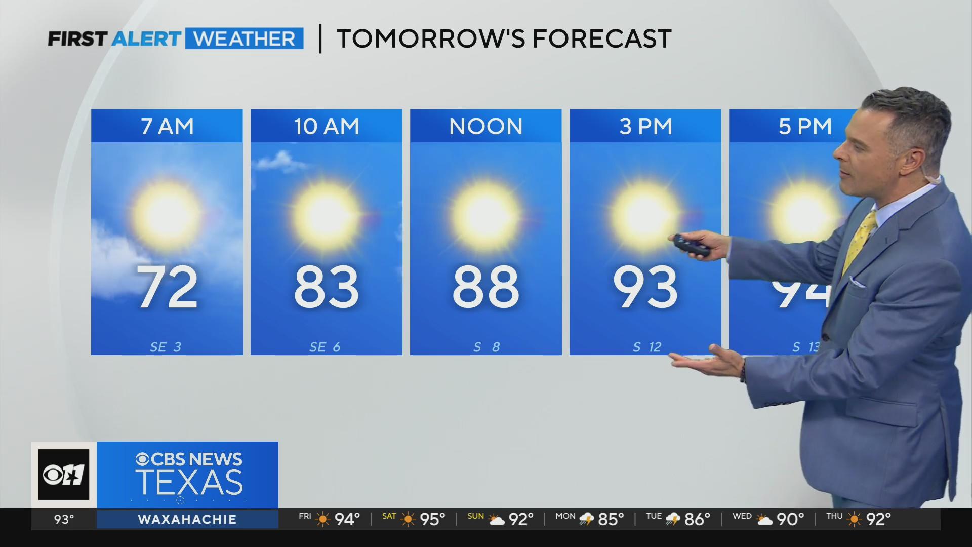 Clear, calm weather continues in North Texas - CBS Texas