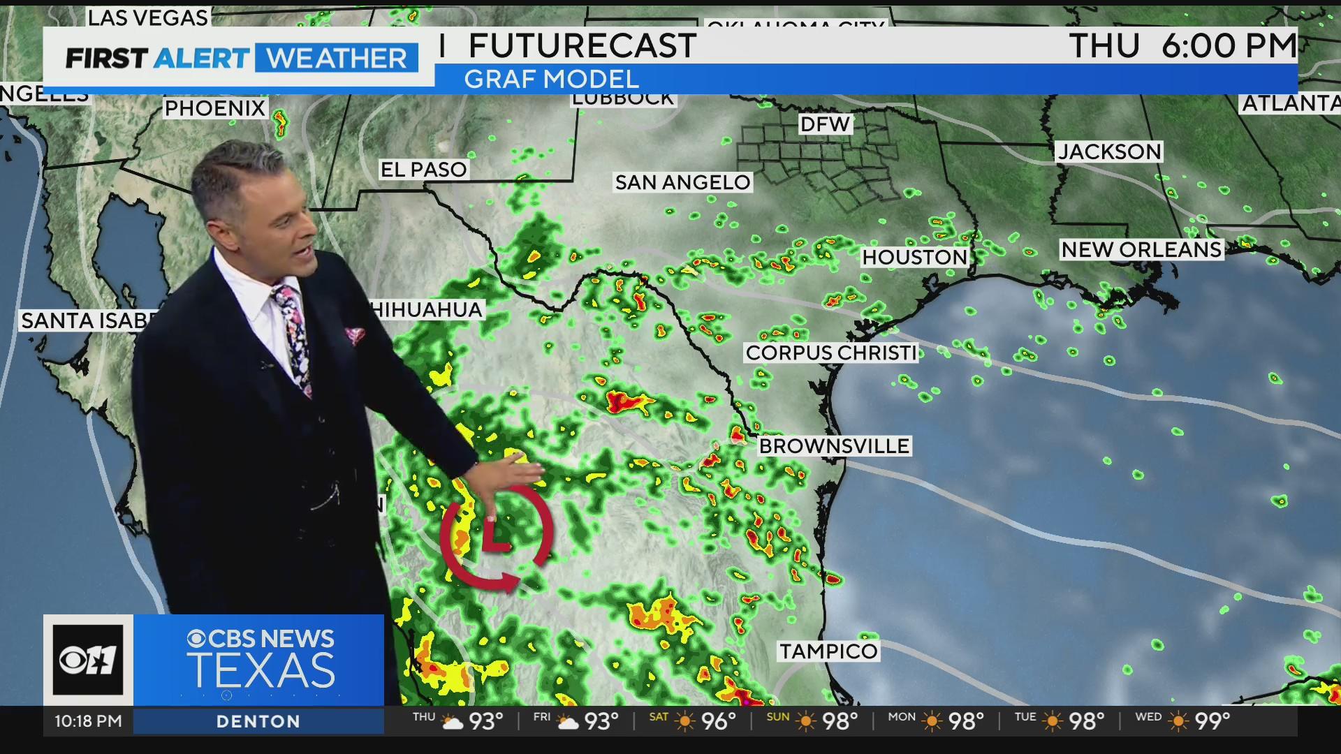 Tropical storm sends clouds, small chance of rain to North Texas - CBS ...