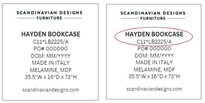 Bookcase is recalled after child dies in tip-over incident 1 hayden-label.jpg