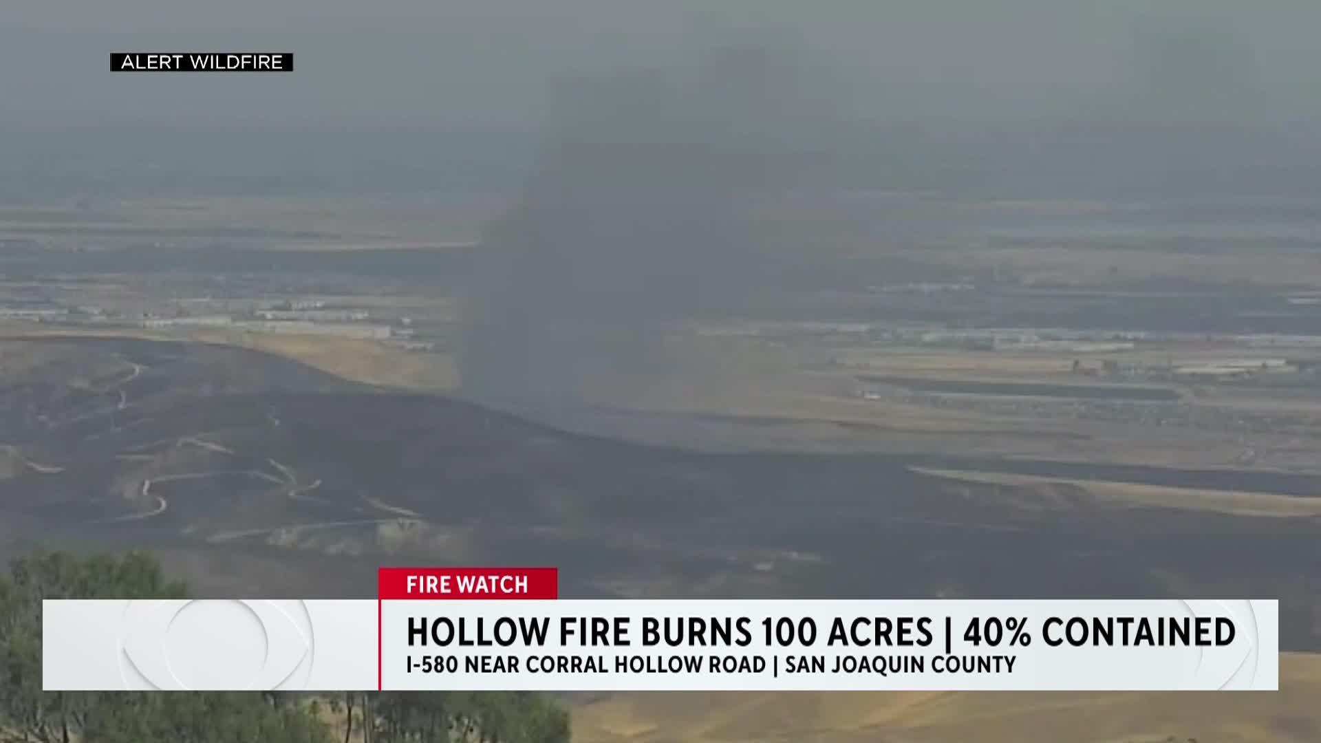 Forward progress of 210-acre Hollow Fire in San Joaquin County stopped ...