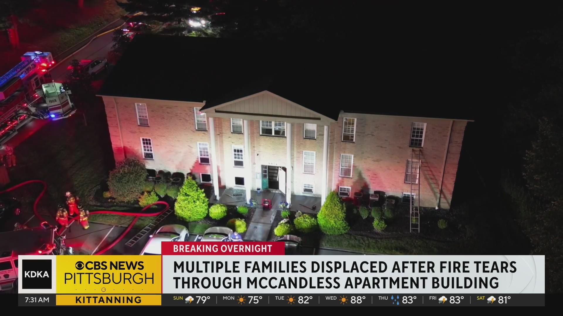 Red Cross assisting 11 families displaced after fire at Pittsburgh area ...