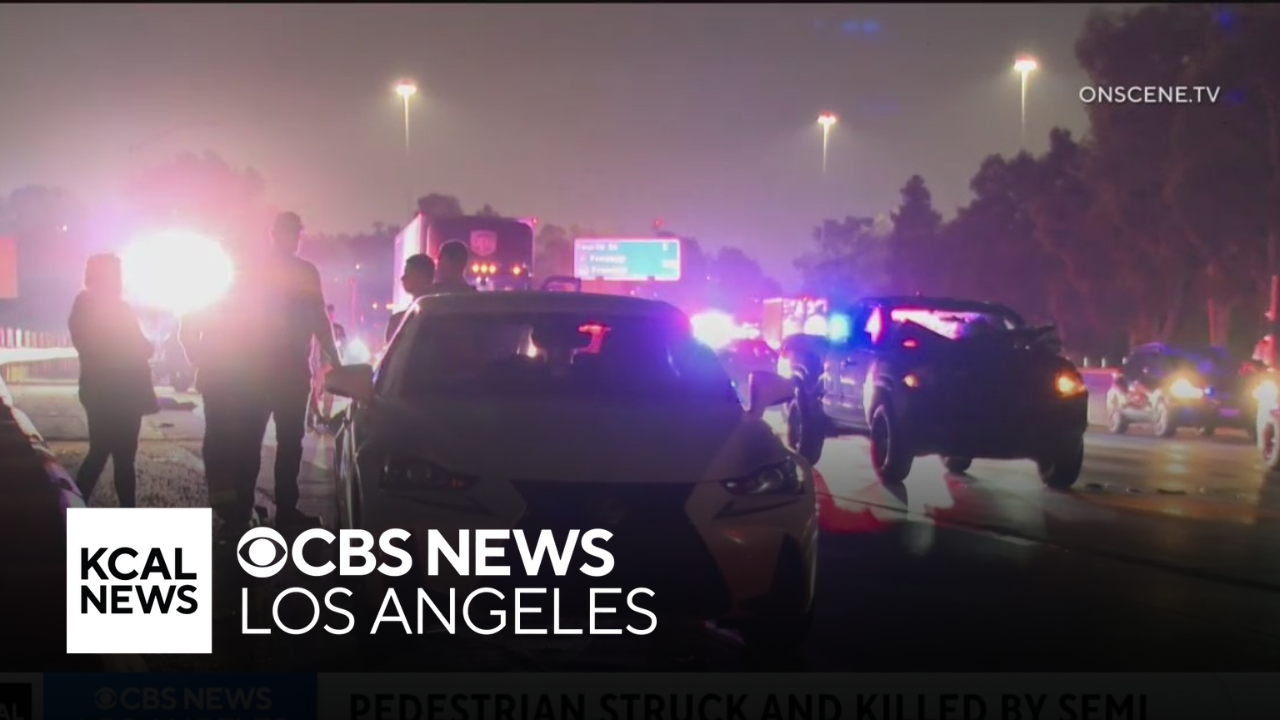 Pedestrian dies after being hit by semi truck in Boyle Heights - CBS ...