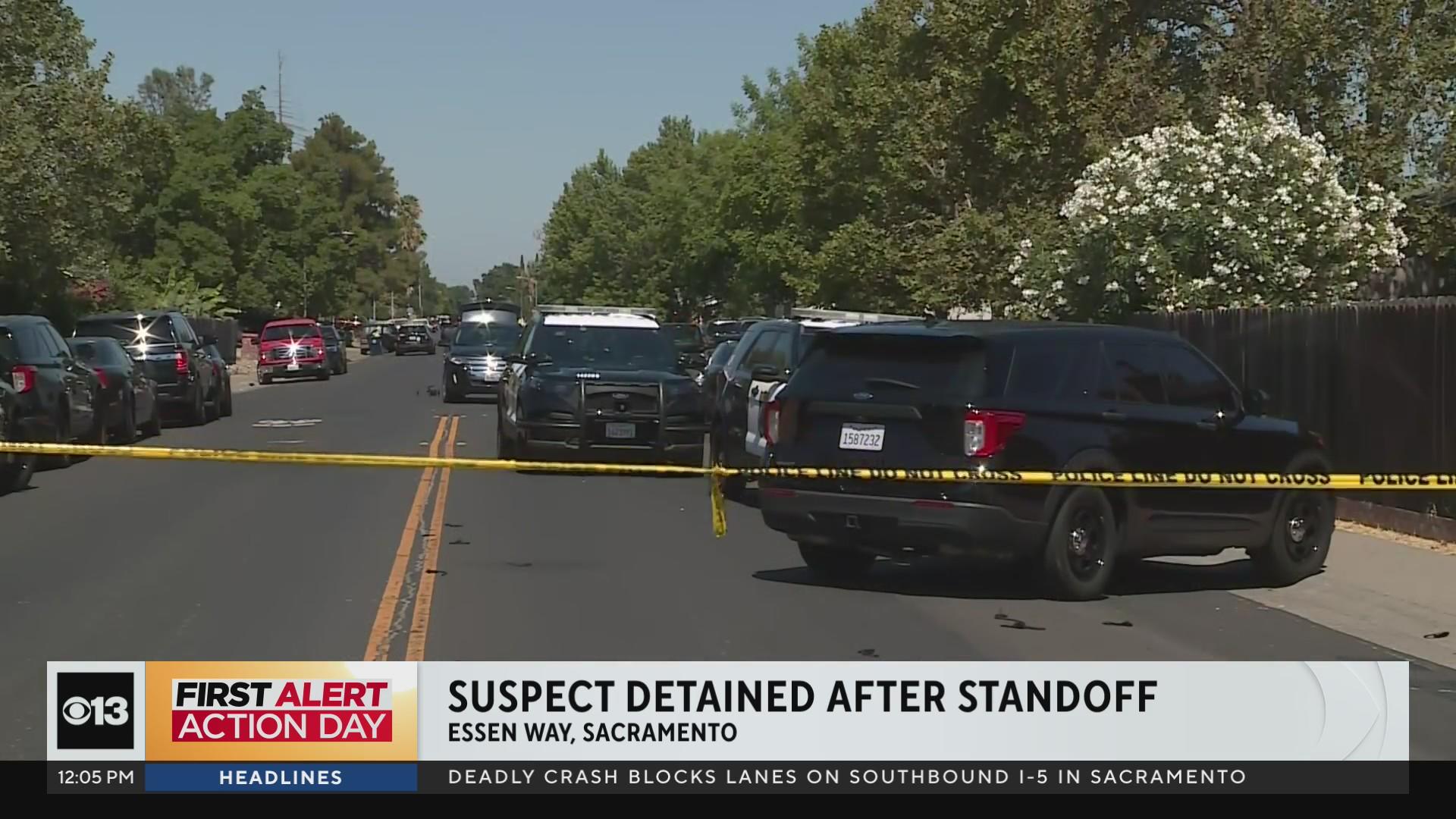 Suspect detained after standoff in Sacramento neighborhood - CBS Sacramento