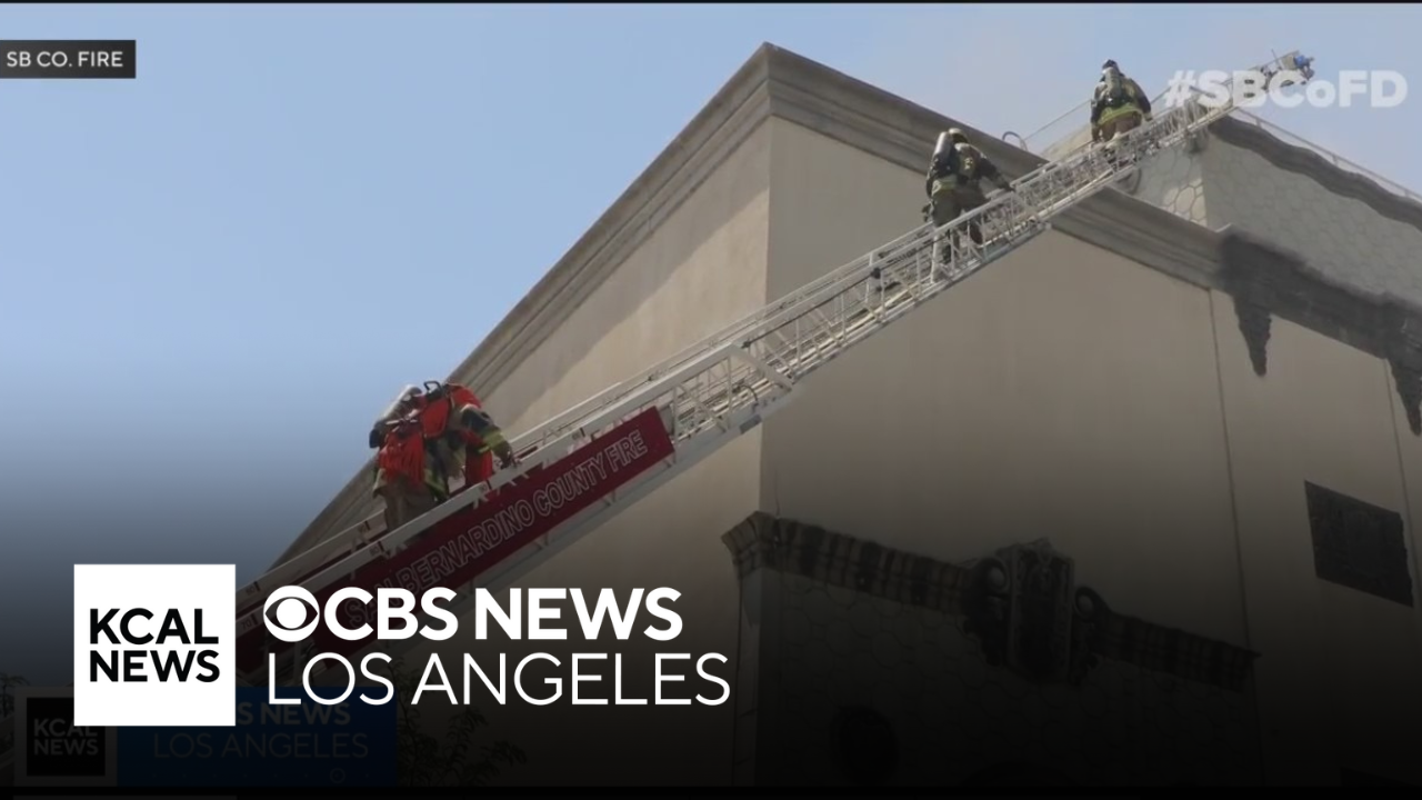 Vacant San Bernardino building built in 1920s catches fire ...