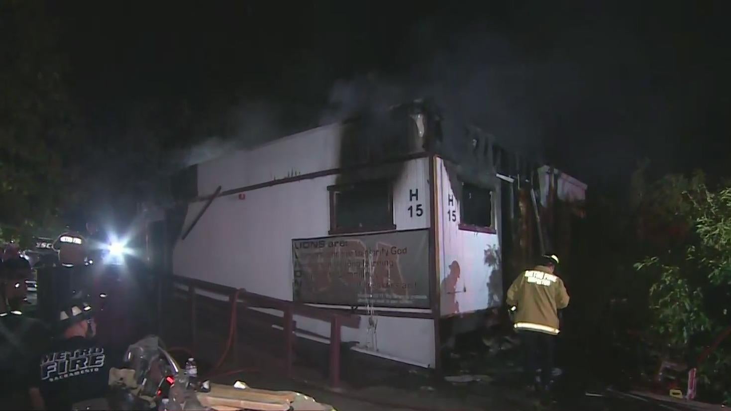 1 person detained after Citrus Heights portable classroom destroyed in ...
