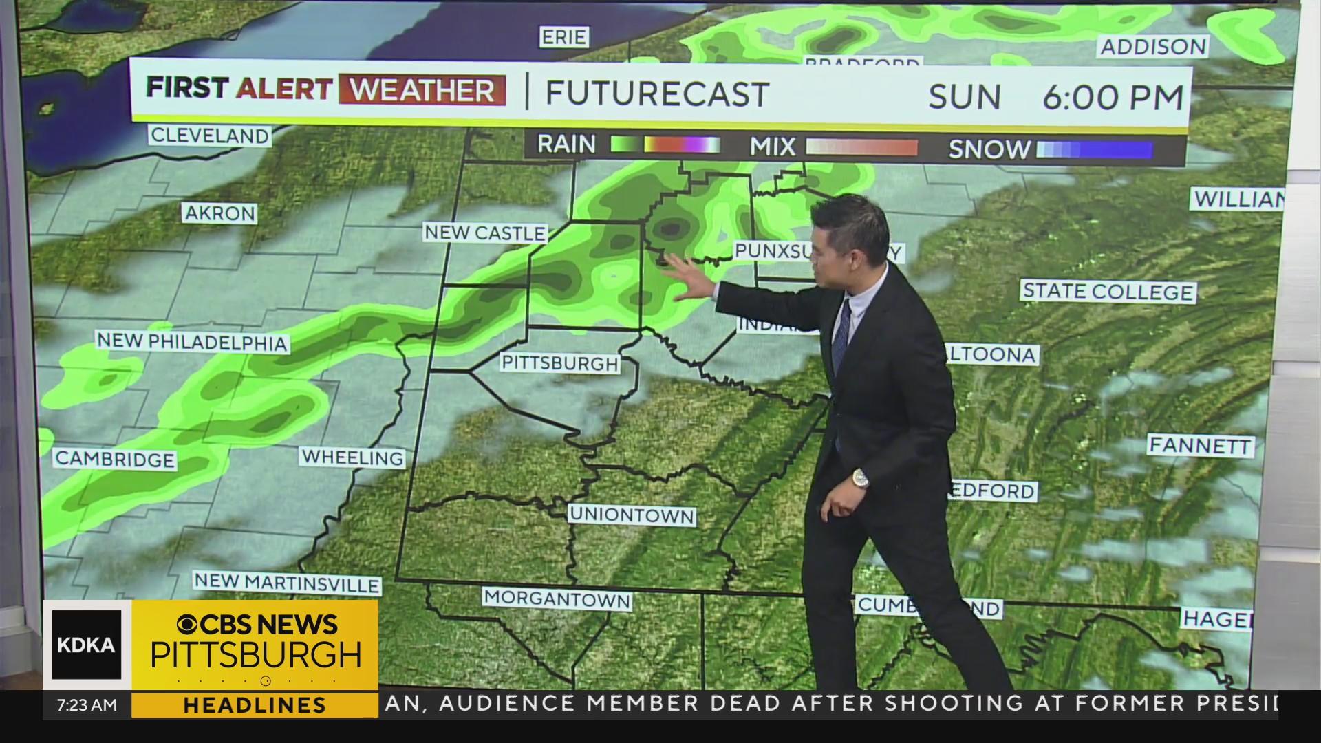 The hot and humid weather sticks around in Pittsburgh to close out the ...