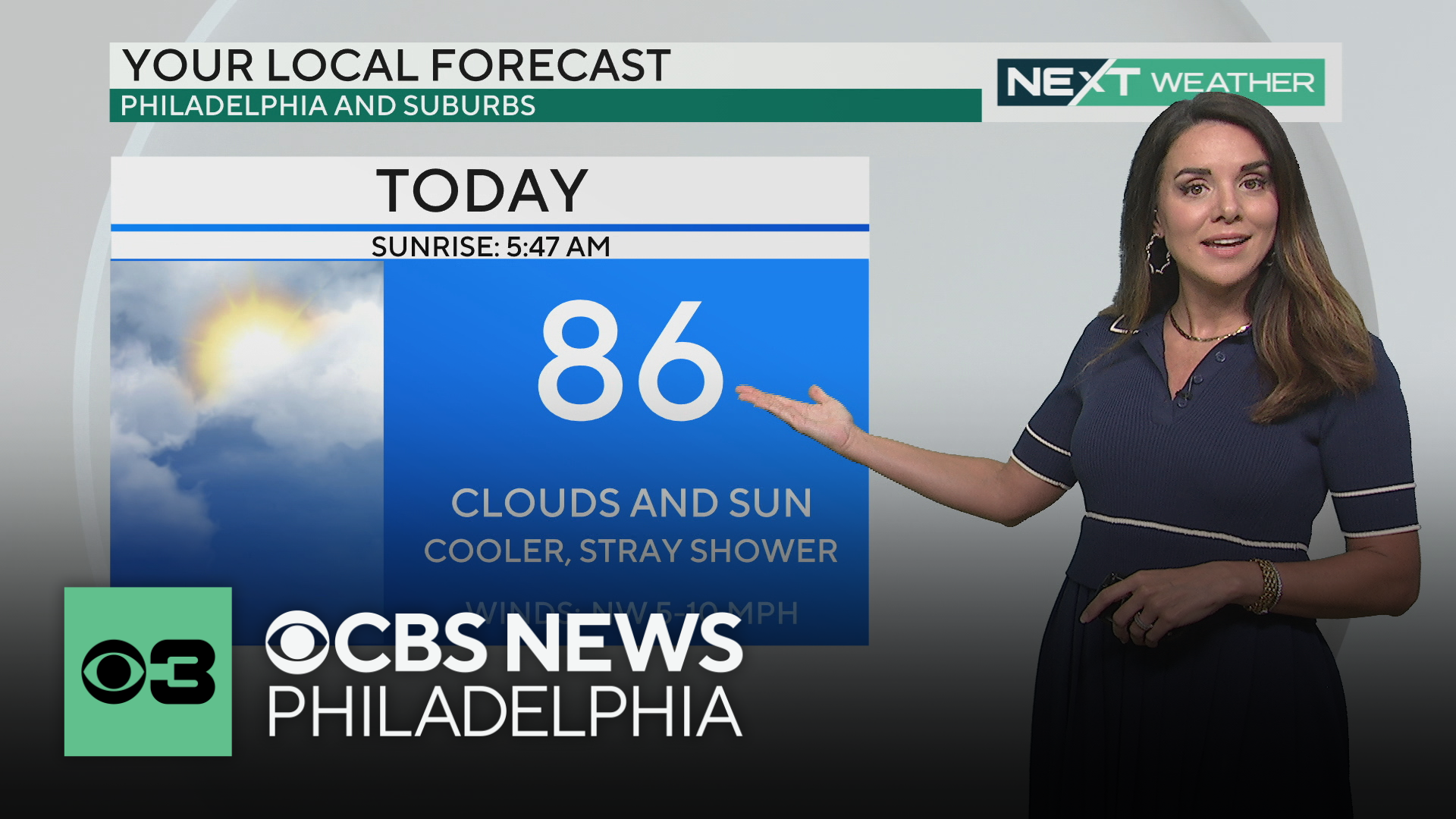 Storms clear in Philadelphia, more seasonable temps and low humidity ...