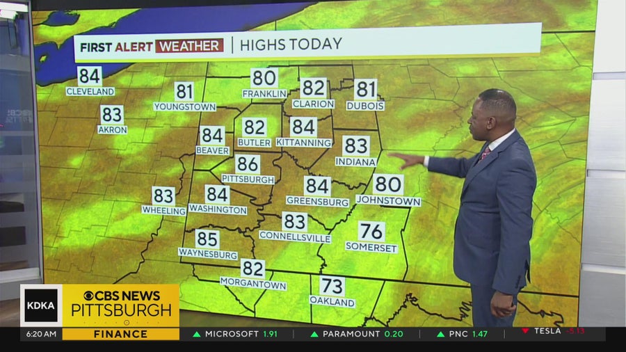 Parts of Pittsburgh have a chance for severe weather on Wednesday - CBS ...