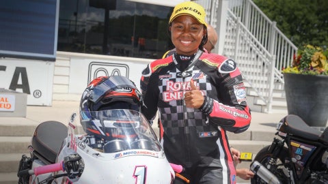 Women in motorcycle racing program break ground: "I'm hoping to inspire