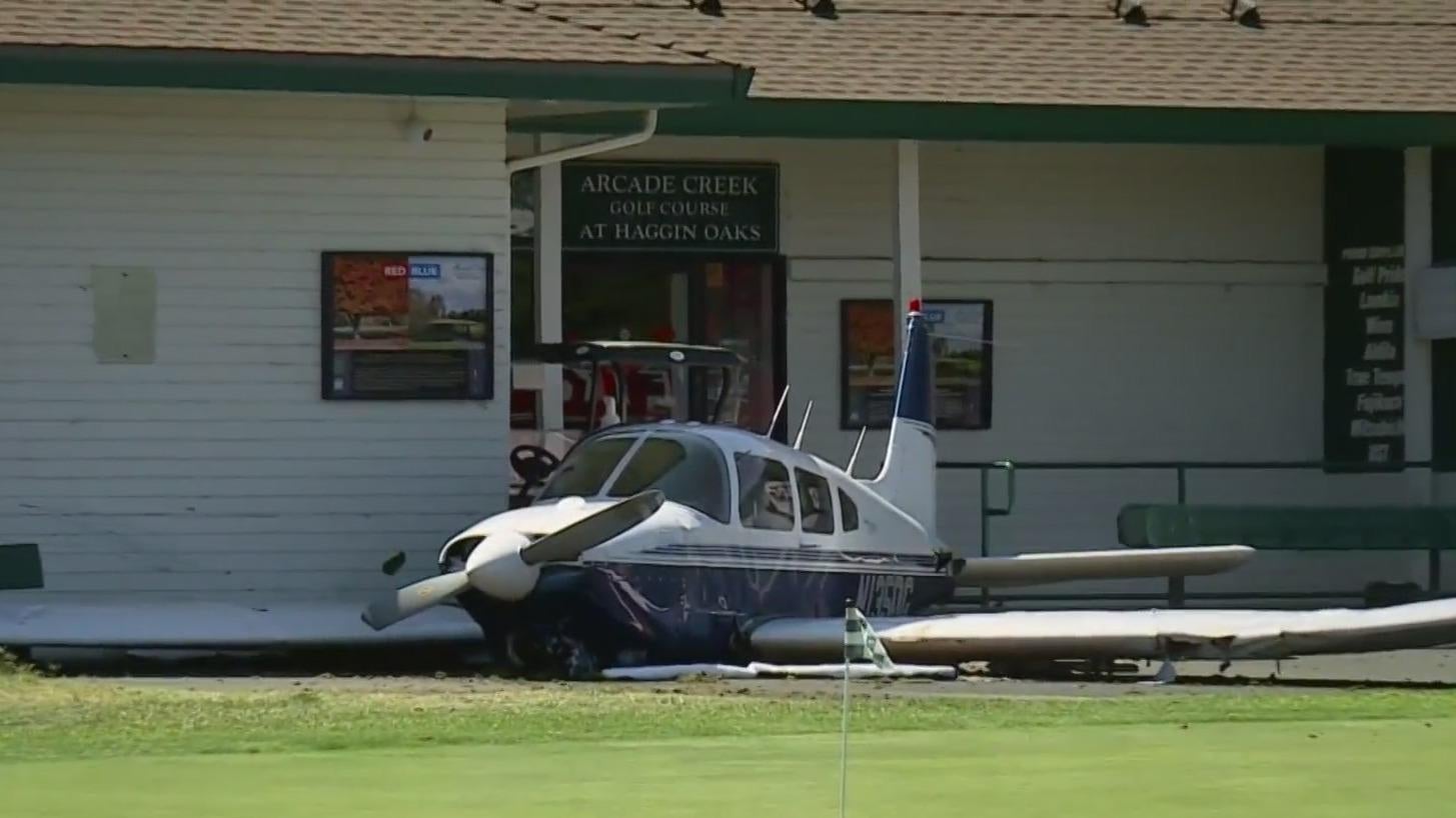 Video captures plane #39 s emergency landing crash at Sacramento area golf